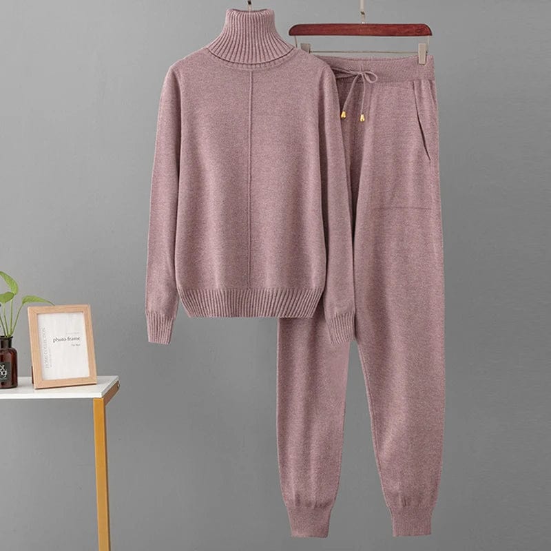 Teonclothingshop New 2 Pieces Set Women Knitted Tracksuit