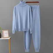 Teonclothingshop New 2 Pieces Set Women Knitted Tracksuit