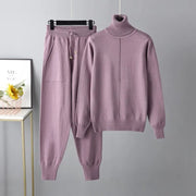 Teonclothingshop Purple / One Size New 2 Pieces Set Women Knitted Tracksuit