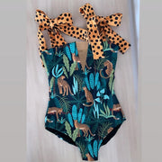 Teonclothingshop CZ19999B7 / S New 2023 Strappy One Piece Swimsuit Floral Print Swimwear