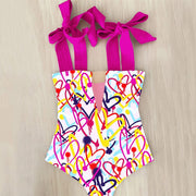 Teonclothingshop CZ19999P6 / S New 2023 Strappy One Piece Swimsuit Floral Print Swimwear