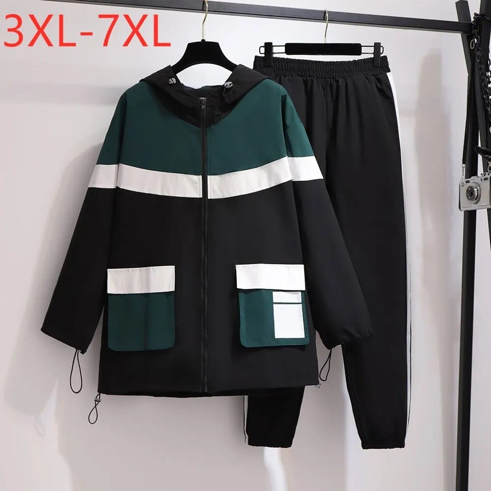 Teonclothingshop New Autumn Winter Plus Size Women Clothing Athletic Wear Sets