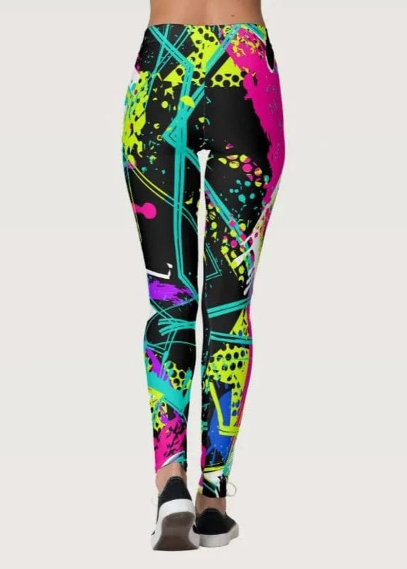 New Colorful Graffiti Printing Leggings