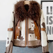 Teonclothingshop New double-faced fur coat for women, fashion short jacket