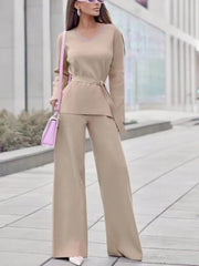 Teonclothingshop Apricot / S New elegant women's set, suit