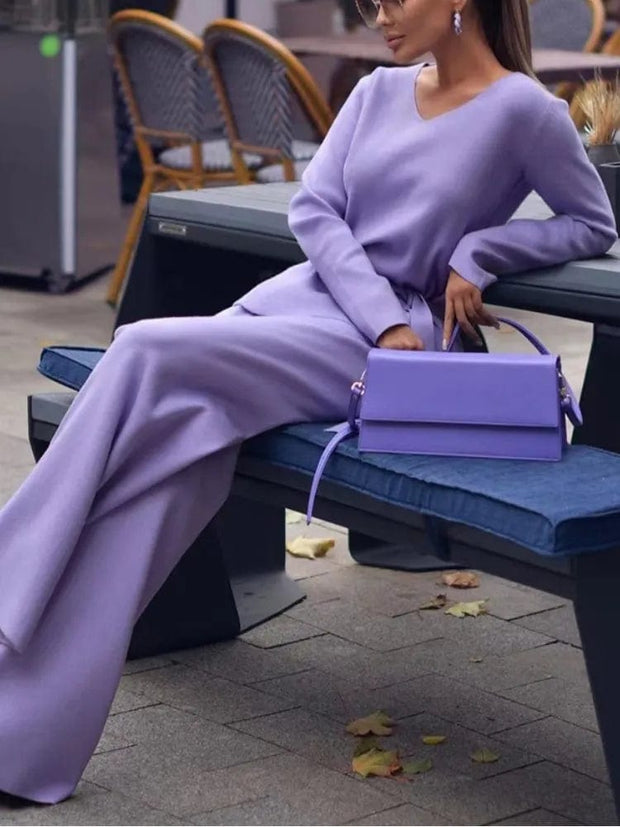 Teonclothingshop Purple / S New elegant women's set, suit
