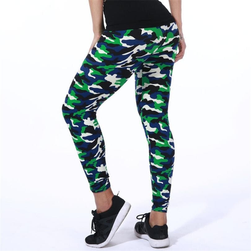 Teonclothingshop New fashion 2023. Camouflage elastic leggings with print