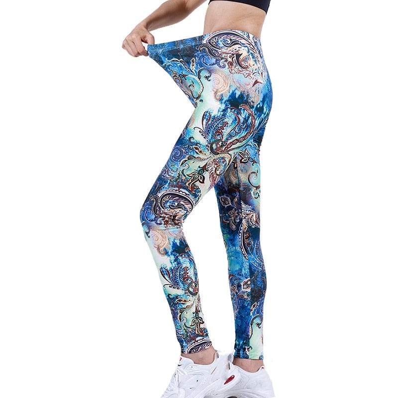 Teonclothingshop New fashion 2023. Camouflage elastic leggings with print