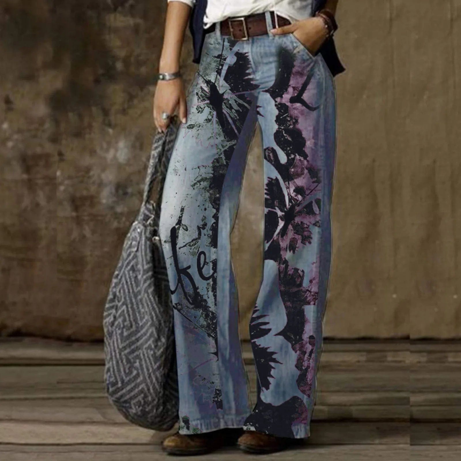 Teonclothingshop New  High Waist Denim Pants Women