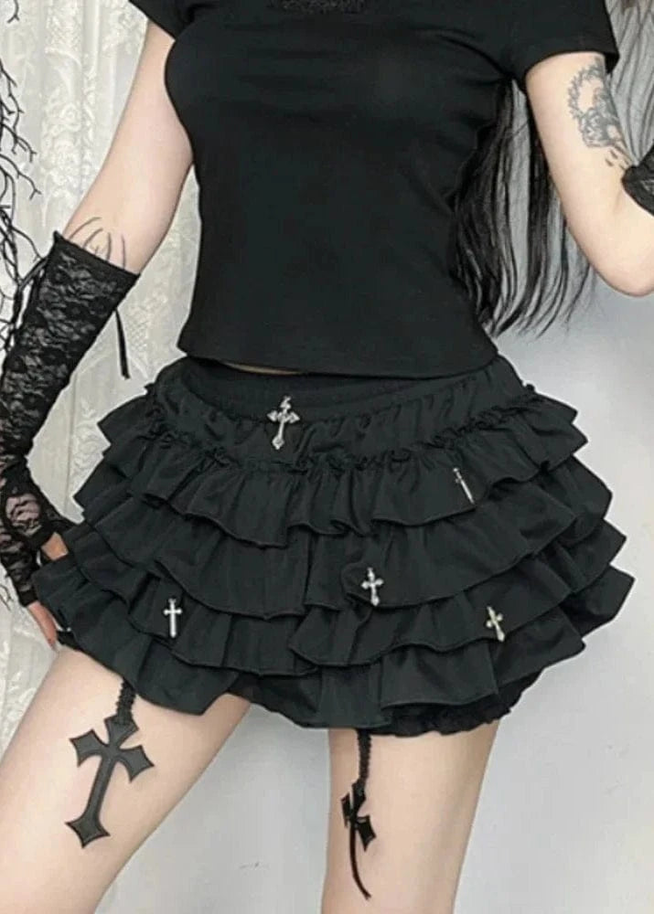 New Vintage Gothic Cake Shorts Women