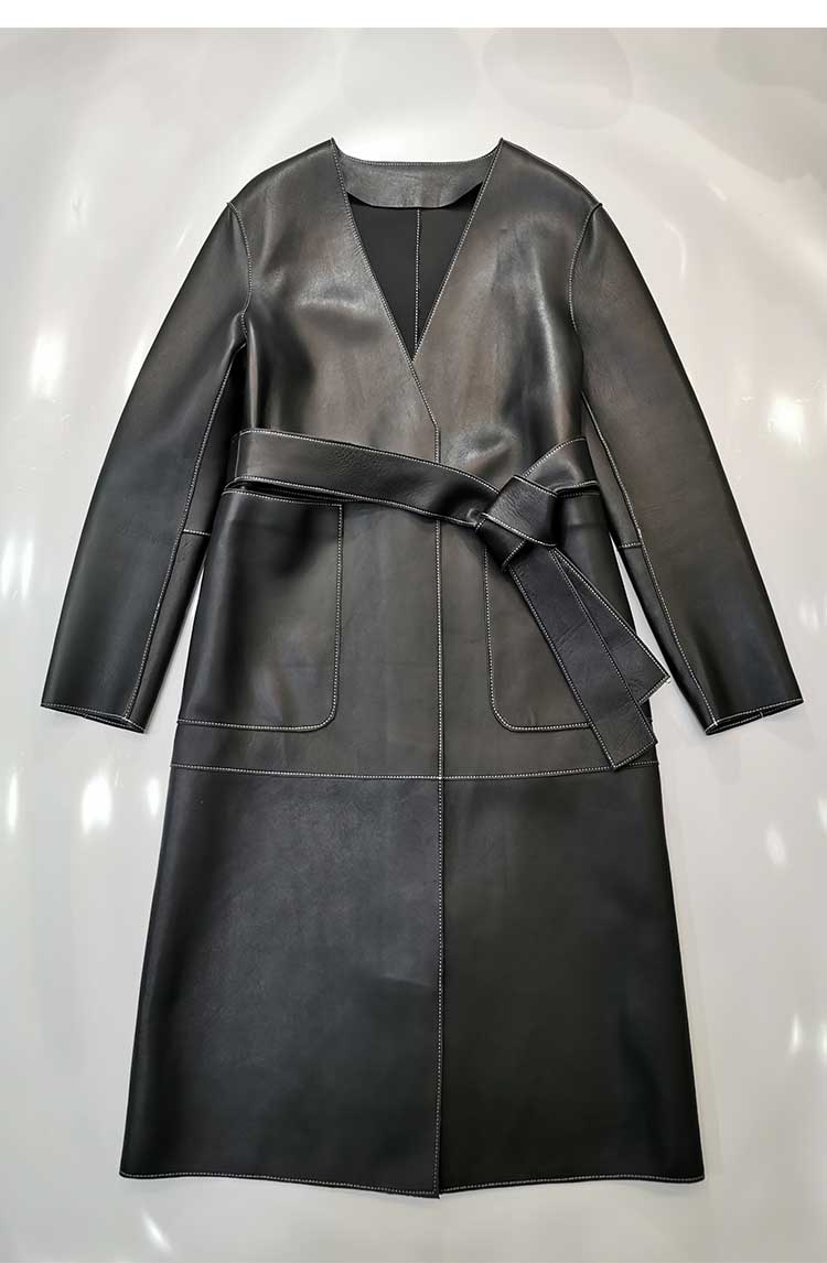 Teonclothingshop New women's coat made of real lambskin.