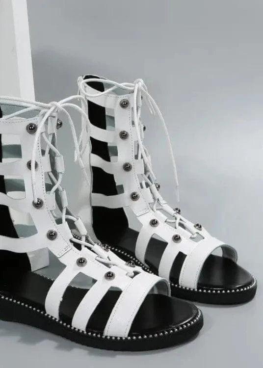 Open toe cross strap sandals women