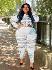 Teonclothingshop Plus Size Clothing 2 Piece Sets Long Sleeve Shirt and Pants