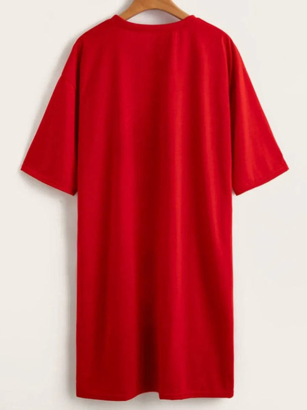 Teonclothingshop Plus size dresses - mini dress for free time