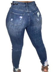 Teonclothingshop Plus size high waisted jeans