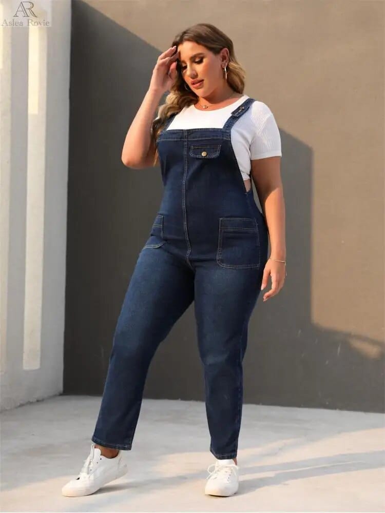 Teonclothingshop Plus size high waisted jumpsuits for women