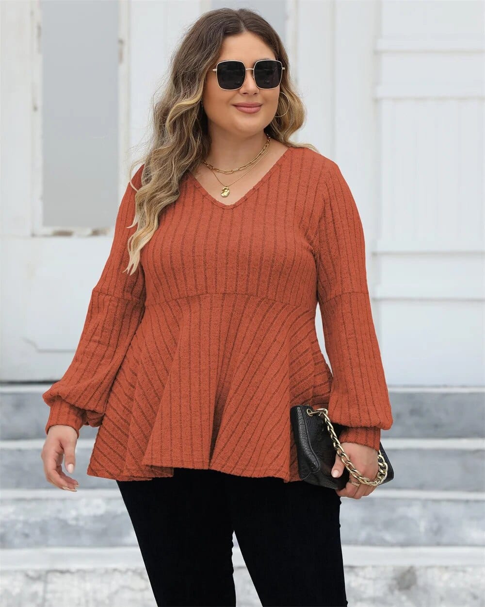 Teonclothingshop Plus Size Long Sleeve Shirts for Women