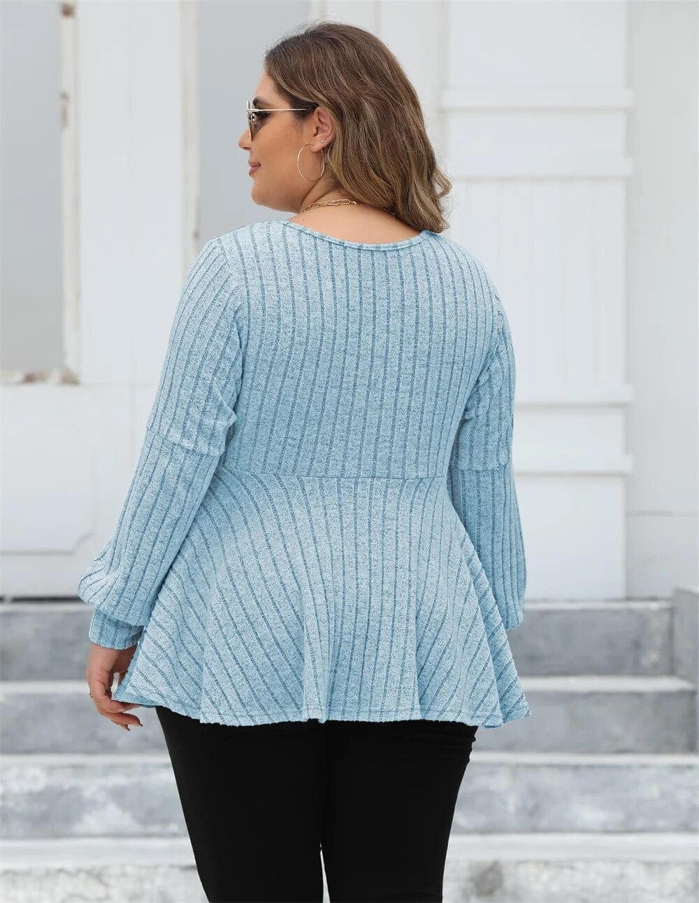 Teonclothingshop Plus Size Long Sleeve Shirts for Women