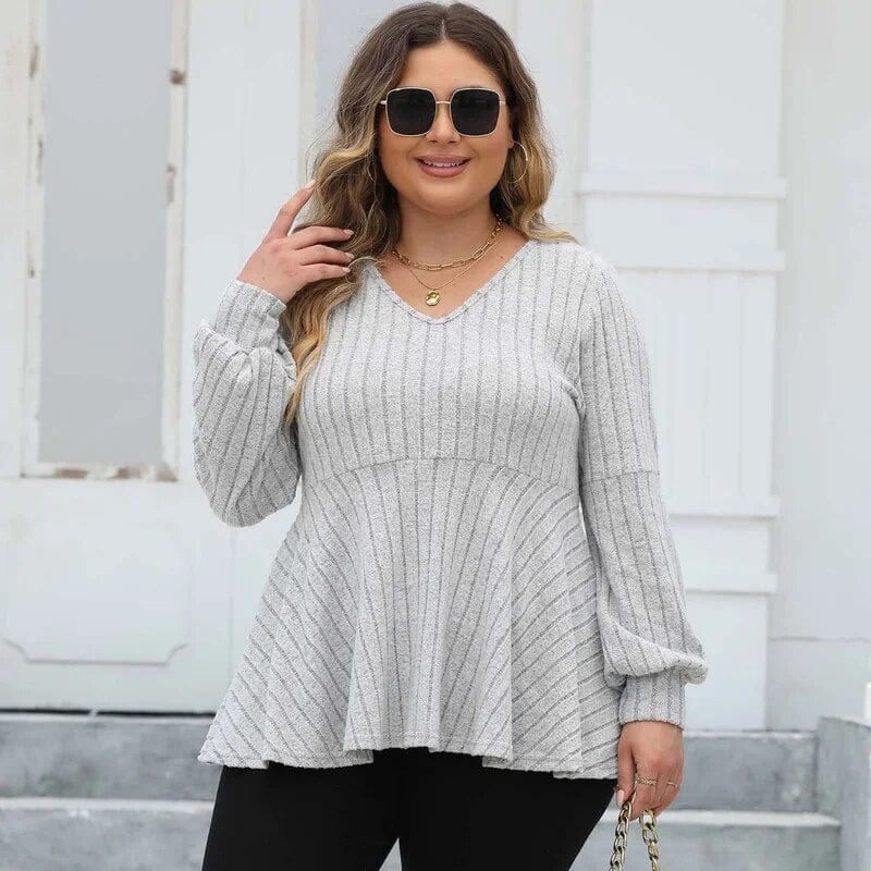 Teonclothingshop Plus Size Long Sleeve Shirts for Women