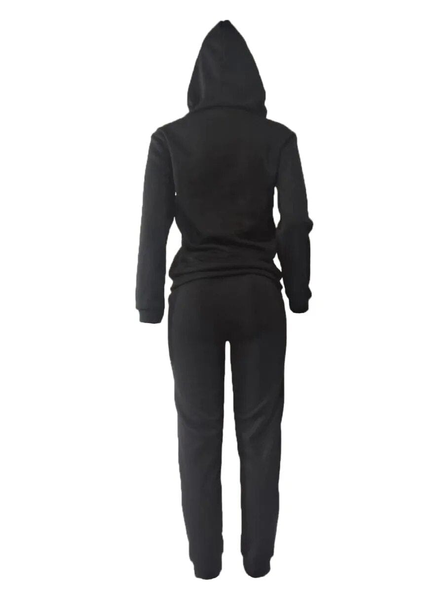 Teonclothingshop Plus size printed tracksuit set