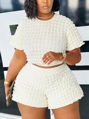 Teonclothingshop Plus size summer two-piece set