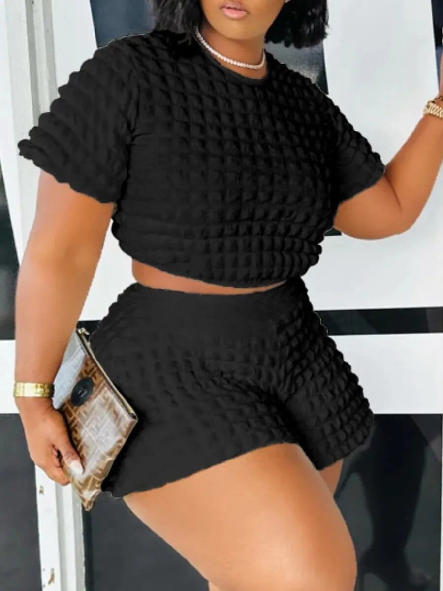 Teonclothingshop Plus size summer two-piece set