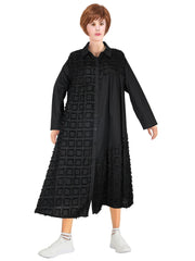 Teonclothingshop black / One Size Plus size women's maxi dress