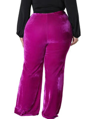 Teonclothingshop Plus Size Women's Velvet Pants