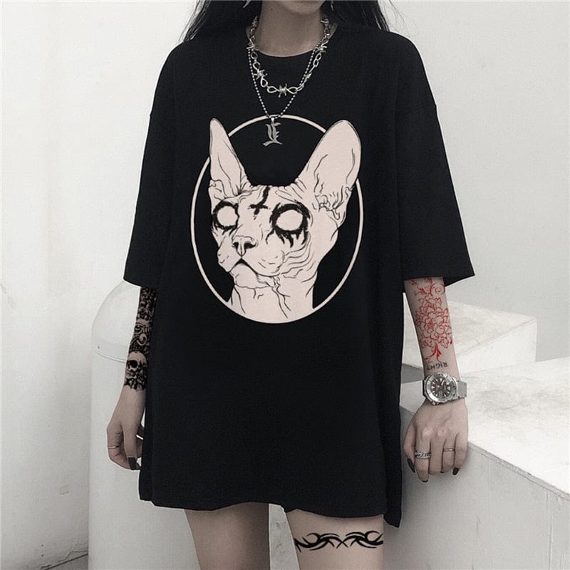 Teonclothingshop Print Graphic t-shirts Women's gothic t-shirts Women's summer t-shirts