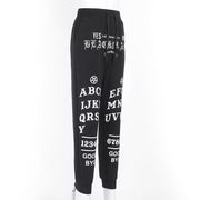 Teonclothingshop Punk Grunge Gothic Pants, Pentagram Pants Vintage