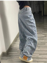 Teonclothingshop Retro Vibes: American-Style Baggy High-Waisted Jeans