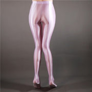 Teonclothingshop lilac / M Shiny Opaque Tights Shiny high-waisted tights-socks