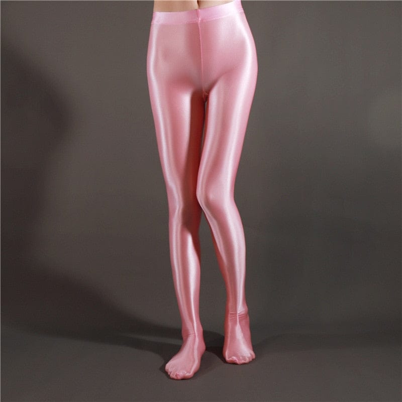 Teonclothingshop Shiny Opaque Tights Shiny high-waisted tights-socks