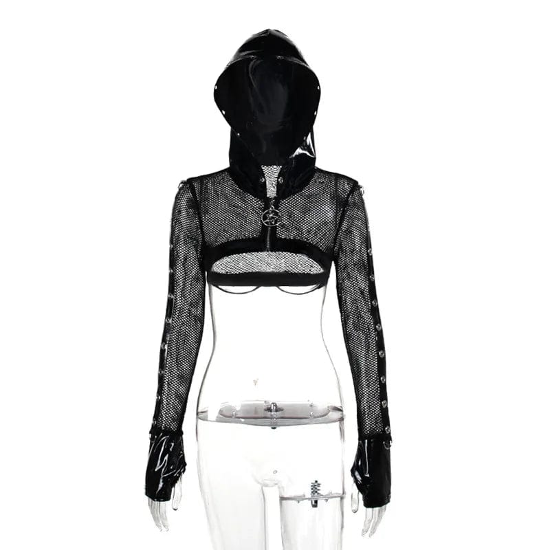 Teonclothingshop Short gothic jackets with a hood