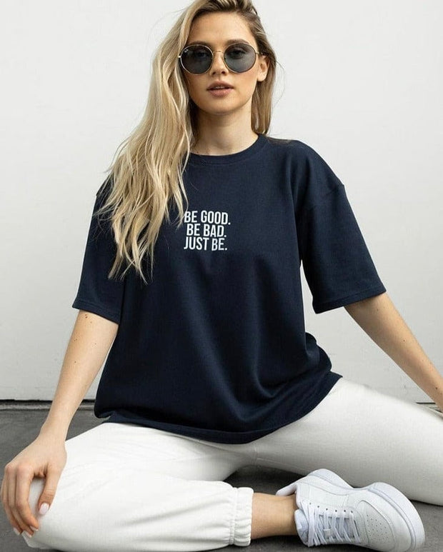 Teonclothingshop Simple, trendy, loose-fitting short-sleeved t-shirt with printed letters