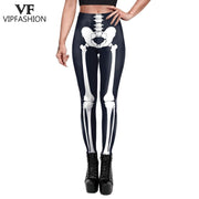 Teonclothingshop Skeleton Women's Leggings Cosplay Sexy Elastic Tight Pants