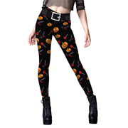 Teonclothingshop Skeleton Women's Leggings Cosplay Sexy Elastic Tight Pants