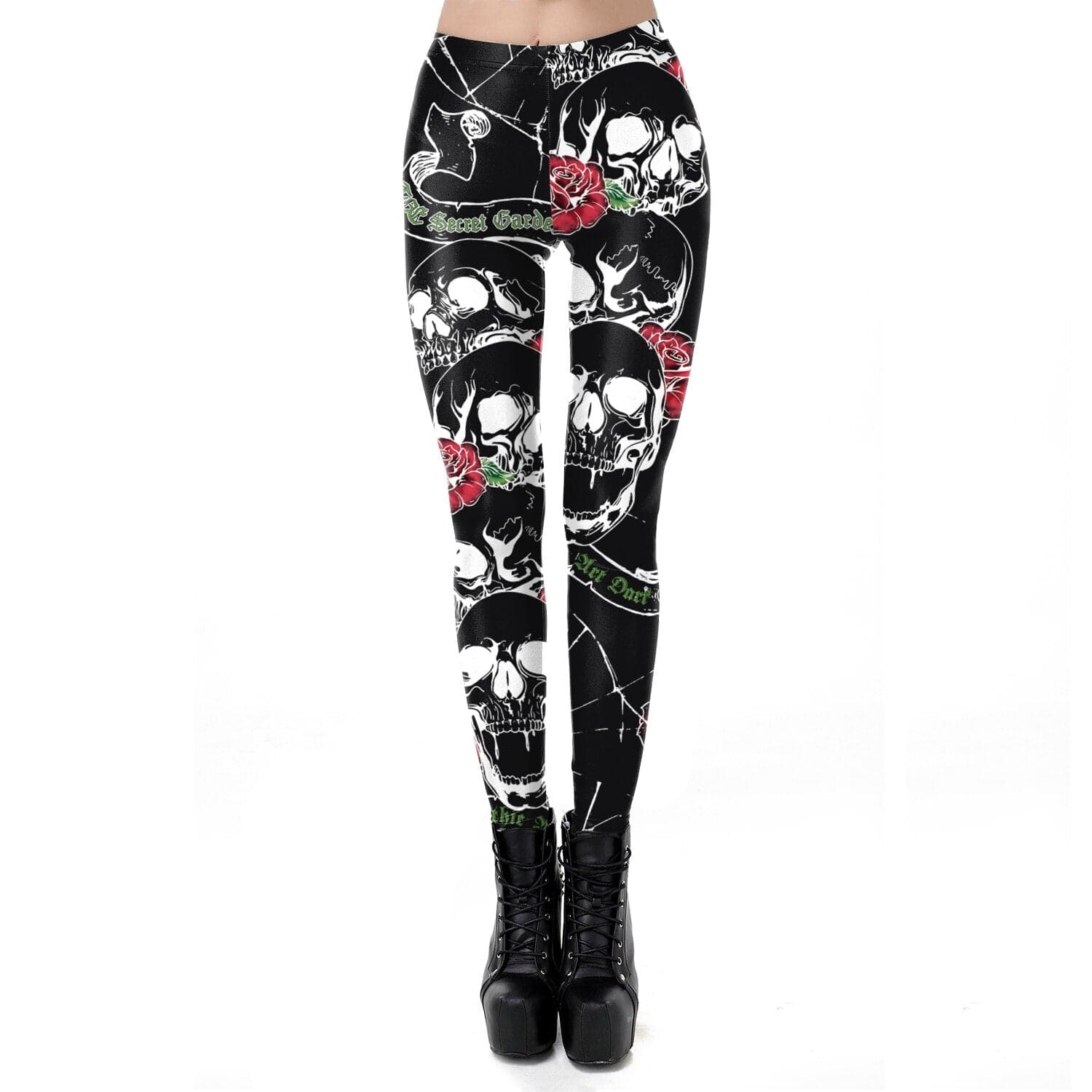 Teonclothingshop Skeleton Women's Leggings Cosplay Sexy Elastic Tight Pants