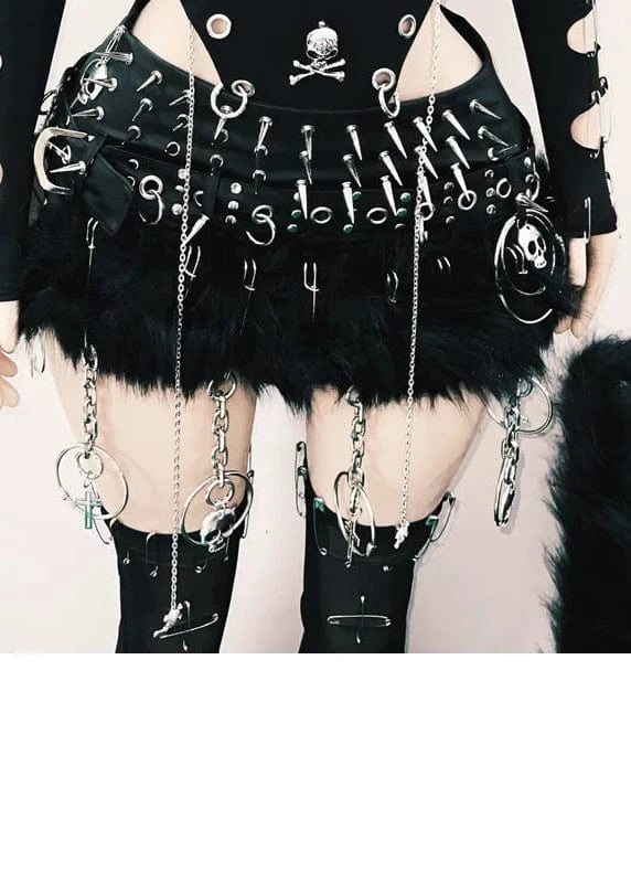 Skull Print Gothic Clothes