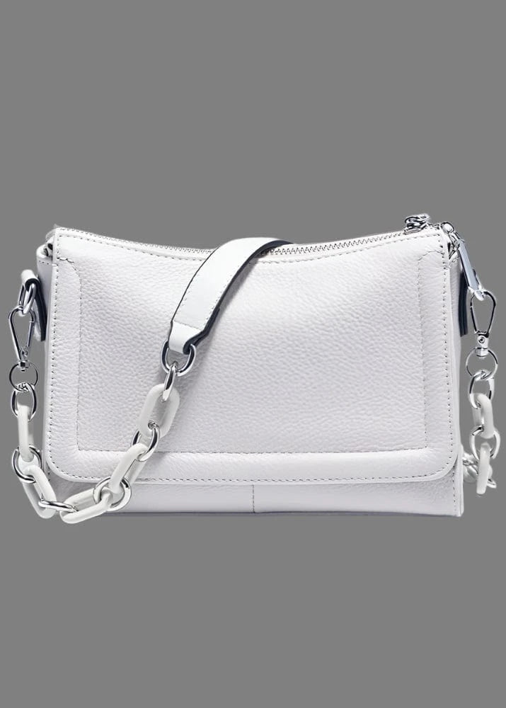 Soft leather top-handle bag