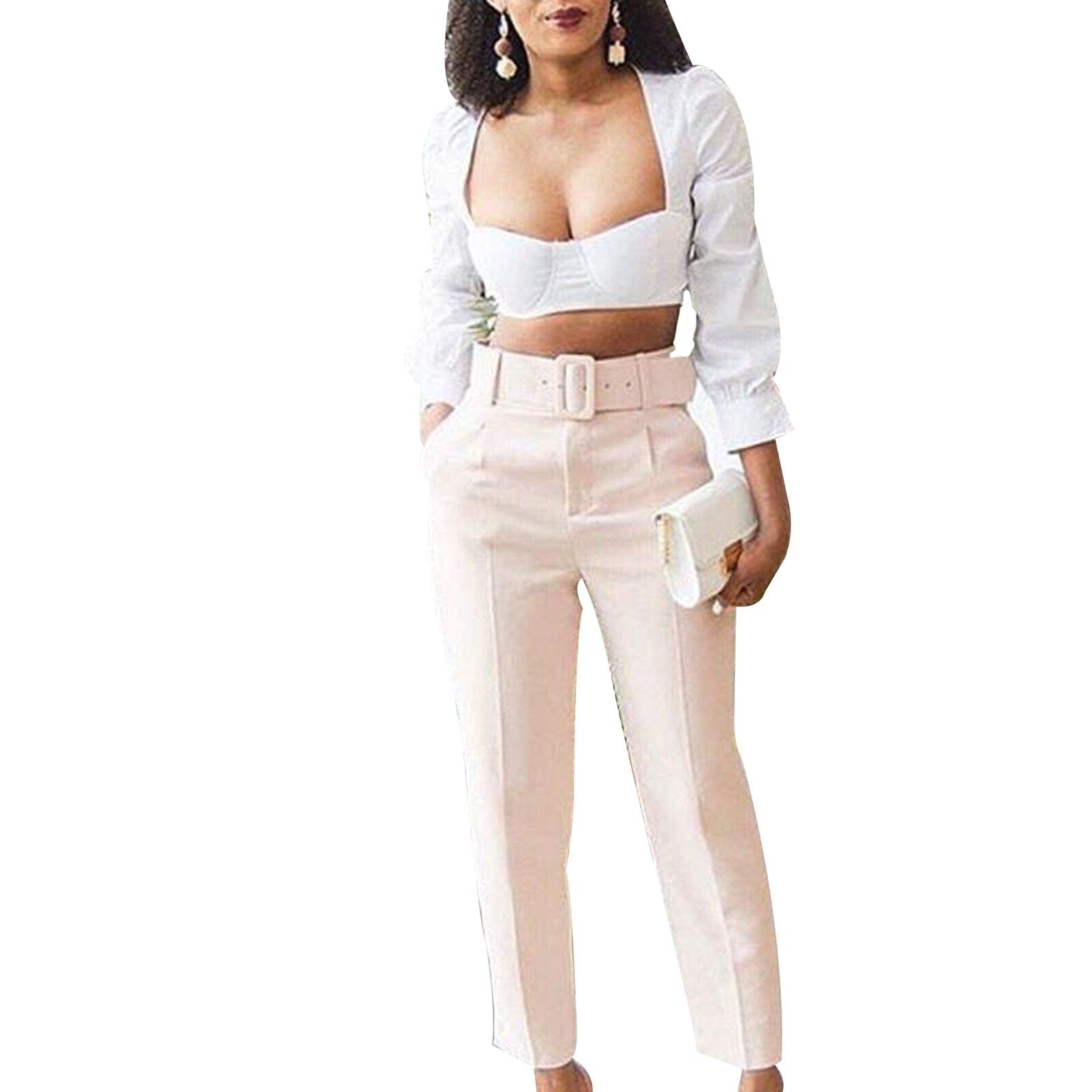 Teonclothingshop Spring Autumn Elegant High Waist Formal Pants Women's Slim Office Ladies Pants