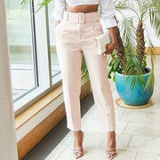 Teonclothingshop Spring Autumn Elegant High Waist Formal Pants Women's Slim Office Ladies Pants