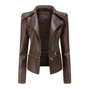 Teonclothingshop Spring Autumn Women's Leather Jacket