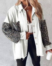 Teonclothingshop Spring Glam: Sequin Long Sleeve Shirt