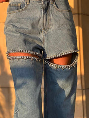 Teonclothingshop Stand Out from the Crowd with Our Embroidered Flares Jeans