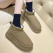 Teonclothingshop "Stay Stylish and Cozy: Thick Sole Winter Ankle Boots"