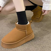 Teonclothingshop "Stay Stylish and Cozy: Thick Sole Winter Ankle Boots"