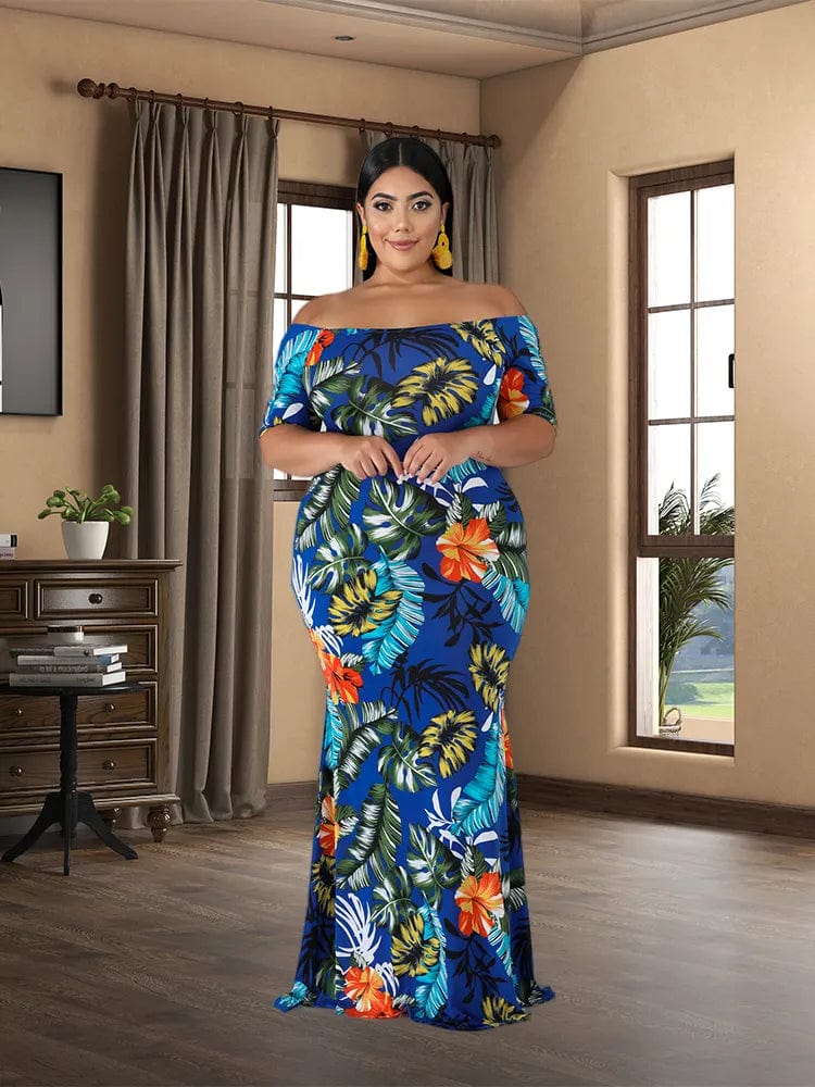 Teonclothingshop Summer Dresses 2022 Plus Size Short Sleeved Floral  Women