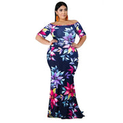 Teonclothingshop Summer Dresses 2022 Plus Size Short Sleeved Floral  Women