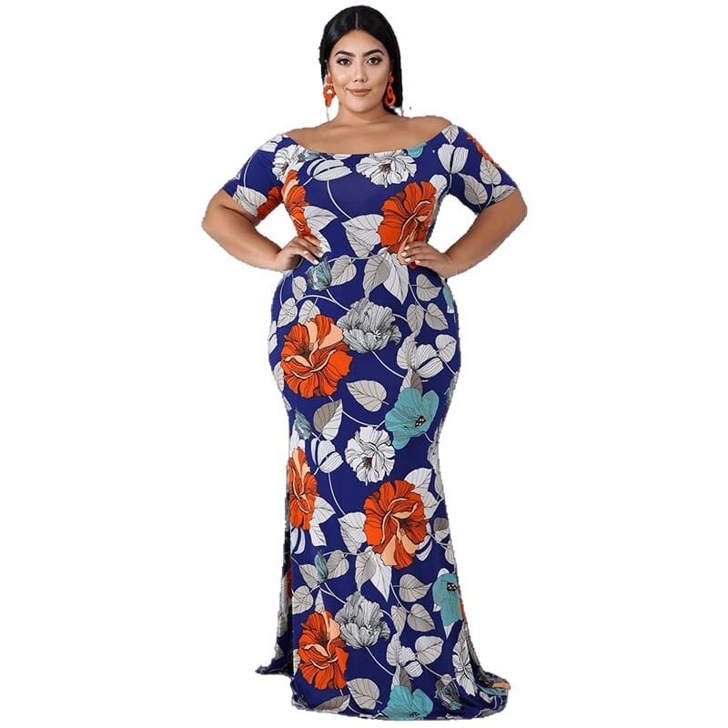 Teonclothingshop Summer Dresses 2022 Plus Size Short Sleeved Floral  Women